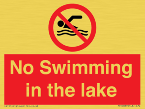No Swimming in the lake